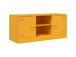 vidaXL TV-Schrank Senfgelb 99x39x44 cm Stahl Modell 3