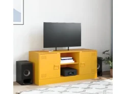 vidaXL TV-Schrank Senfgelb 99x39x44 cm Stahl Modell 3