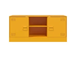 vidaXL TV-Schrank Senfgelb 99x39x44 cm Stahl Modell 3