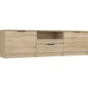 vidaXL TV-Schrank Sonoma-Eiche 140x35x40 cm Holzwerkstoff