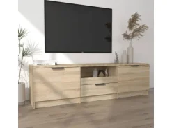vidaXL TV-Schrank Sonoma-Eiche 140x35x40 cm Holzwerkstoff