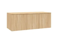 vidaXL TV-Schrank Sonoma-Eiche 80x34x30 cm Holzwerkstoff