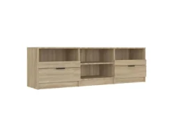 vidaXL TV-Schrank Sonoma-Eiche 150x33,5x45 cm Holzwerkstoff