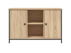 vidaXL TV-Schrank Sonoma-Eiche 100x35x65 cm Holzwerkstoff