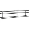 vidaXL TV-Schrank Transparent 200x40x40,5 cm Hartglas