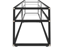 vidaXL TV-Schrank Transparent 220x40x40,5 cm Hartglas
