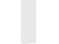 vidaXL TV-Schrank Weiß 60x32x190 cm Holzwerkstoff