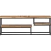 vidaXL TV-Schrank 110x30x39 cm Massivholz Teak