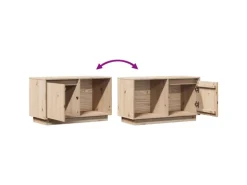 vidaXL TV-Schrank 74x35x44 cm Massivholz Kiefür