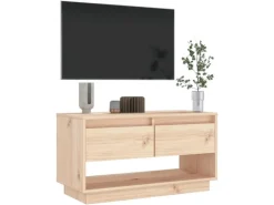 vidaXL TV-Schrank 74x34x40 cm Massivholz Kiefür