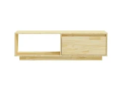 vidaXL TV-Schrank 110x30x33,5 cm Massivholz Kiefür