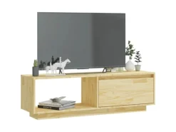 vidaXL TV-Schrank 110x30x33,5 cm Massivholz Kiefür