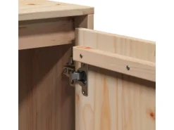 vidaXL TV-Schrank 110,5x35x44 cm Massivholz Kiefür