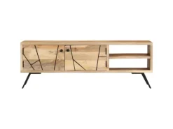 vidaXL TV-Schrank 110x30x40 cm Mango Massivholz