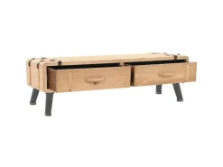 vidaXL TV-Schrank 110x33x35 cm Massivholz Tanne