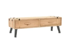 vidaXL TV-Schrank 110x33x35 cm Massivholz Tanne