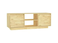 vidaXL TV-Schrank 110x30x40 cm Massivholz Kiefür