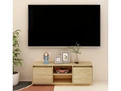 vidaXL TV-Schrank 110x30x40 cm Massivholz Kiefür