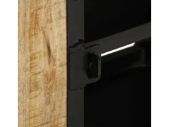 vidaXL TV-Schrank 110x30x45 cm Raues Mangoholz Modell 3
