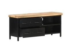 vidaXL TV-Schrank 90x30x41 cm Raues Mangoholz