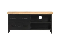 vidaXL TV-Schrank 90x30x41 cm Raues Mangoholz
