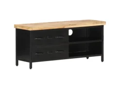 vidaXL TV-Schrank 90x30x41 cm Raues Mangoholz