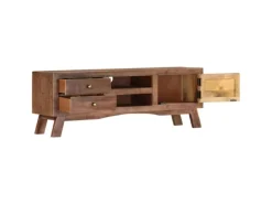 vidaXL TV-Schrank 110x30x40 cm Raues Mangoholz Modell 1