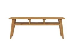 vidaXL TV-Schrank 120x35x45 cm Teak Massivholz