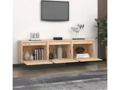 vidaXL TV-Schränke 3 Stk Massivholz Kiefer 3100124