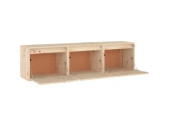 vidaXL TV-Schränke 3 Stk Massivholz Kiefer 3100124