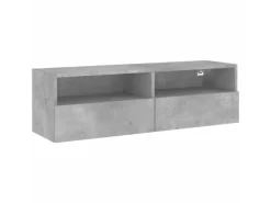 vidaXL TV-Wandschrank Betongrau 100x30x30 cm Holzwerkstoff