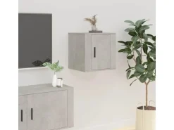 vidaXL TV-Wandschrank Betongrau 40x34,5x40 cm