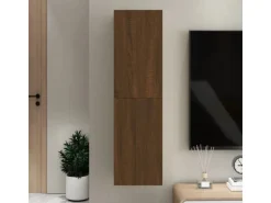 vidaXL TV-Wandschrank Braun Eichen-Optik 30,5x30x110 cm