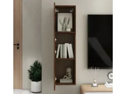 vidaXL TV-Wandschrank Braun Eichen-Optik 30,5x30x110 cm