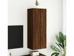 vidaXL TV-Wandschrank Braun Eiche-Optik 40,5x30x102 cm Holzwerkstoff