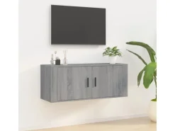 vidaXL TV-Wandschrank Grau Sonoma 100x34,5x40 cm
