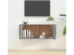 vidaXL TV-Wandschrank Grau Sonoma 100x34,5x40 cm