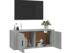 vidaXL TV-Wandschrank Grau Sonoma 100x34,5x40 cm