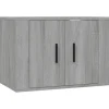 vidaXL TV-Wandschrank Grau Sonoma 57x34,5x40 cm