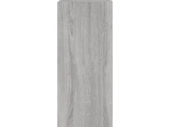 vidaXL TV-Wandschrank mit LED-Leuchten Grau Sonoma 30,5x35x70 cm