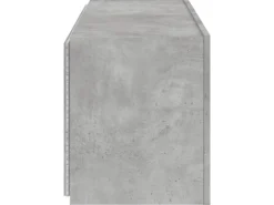 vidaXL TV-Wandschrank mit LED-Leuchten Betongrau 100x35x41 cm