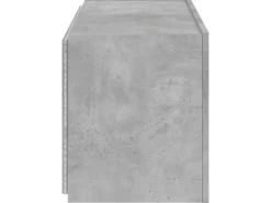 vidaXL TV-Wandschrank mit LED-Leuchten Betongrau 80x35x41 cm