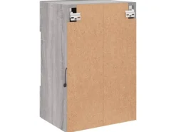 vidaXL TV-Wandschrank mit LED-Leuchten Grau Sonoma 40x30x60,5 cm