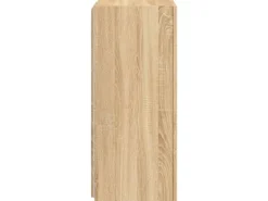 vidaXL TV-Wandschrank mit LED-Leuchten Sonoma-Eiche 40,5x35x80 cm