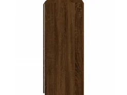 vidaXL TV-Wandschrank mit LED-Leuchten Braun Eichen-Optik 40,5x35x80cm