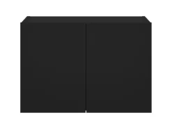 vidaXL TV-Wandschrank mit LED-Leuchten Schwarz 60x35x41 cm
