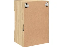 vidaXL TV-Wandschrank mit LED-Leuchten Sonoma-Eiche 40x30x60,5 cm