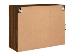 vidaXL TV-Wandschrank mit LED-Leuchten Braun Eichen-Optik 2