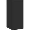 vidaXL TV-Wandschrank mit LED-Leuchten Schwarz 30,5x35x70 cm