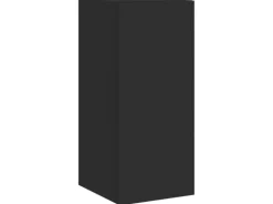 vidaXL TV-Wandschrank mit LED-Leuchten Schwarz 30,5x35x70 cm